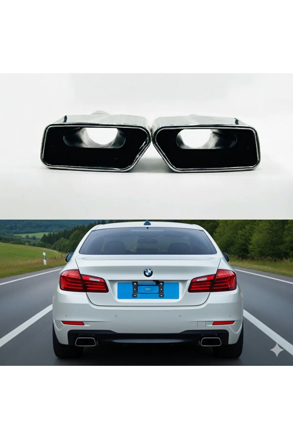 BMW 5 Serisi F10 Arka Egzoz Ucu | ITHAL 5F10 0003