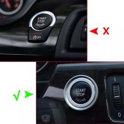 Bmw F10 Start Stop Düğme Kapağı Siyah