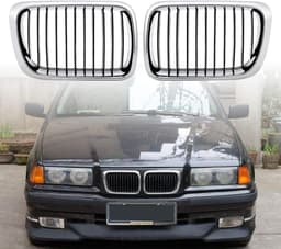 Bmw E36 1996-1999 Krom-Siyah Panjur Takımı