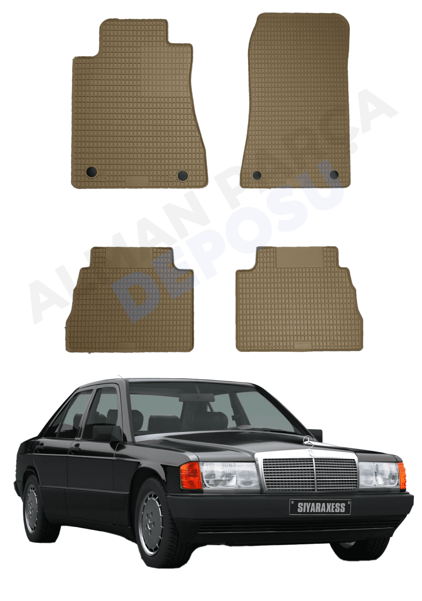 Mercedes W201 Lastik Paspas Bej Koku Yapmaz Orijinal Kesim Schönek