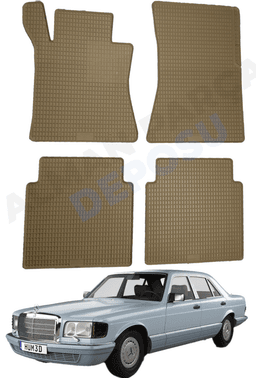 Mercedes W126 Kasa 1979-1991 W126 Lastik Paspas Bej Koku Yapmaz Orijinal Kesim Schönek