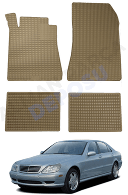 Mercedes S Serisi 1998-2005 W220 Lastik Paspas Bej Koku Yapmaz Orijinal Kesim Schönek