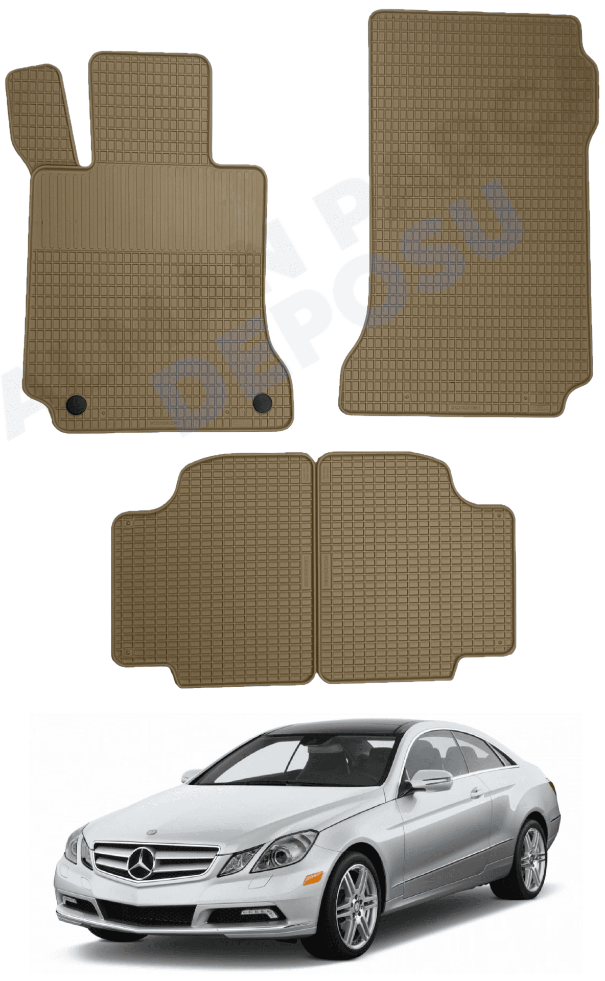 Mercedes E Coupe 2007-2014 W207 Lastik Paspas Bej Koku Yapmaz Orijinal Kesim Schönek