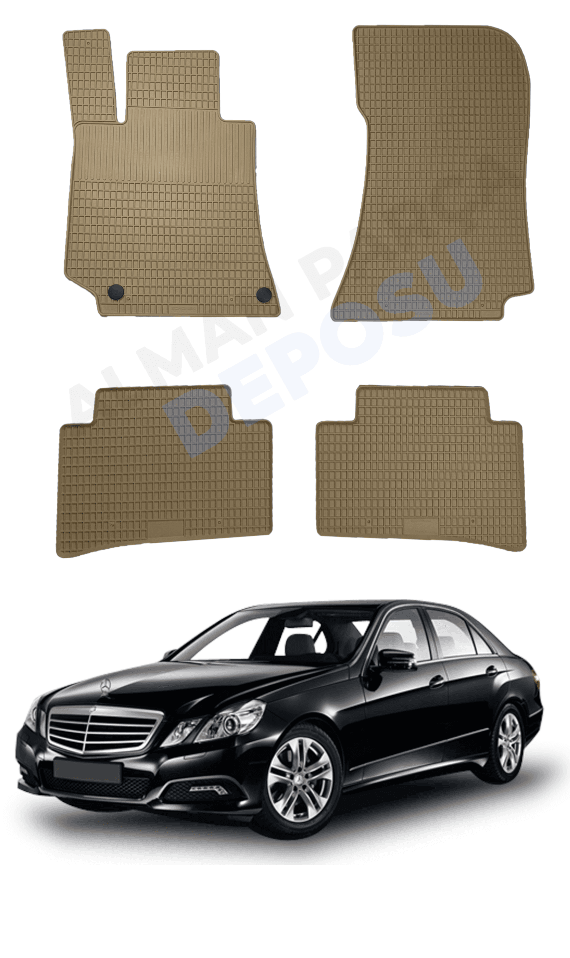 Mercedes E Serisi 2009-2016 W212 Lastik Paspas Bej Koku Yapmaz Orijinal Kesim Schönek