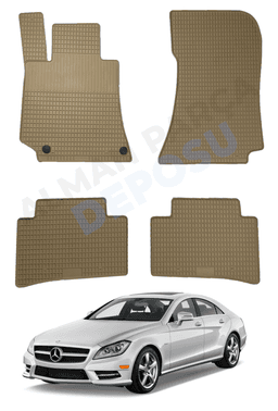Mercedes CLS Serisi 2011-2017 W218 Lastik Paspas Bej Koku Yapmaz Orijinal Kesim Schönek