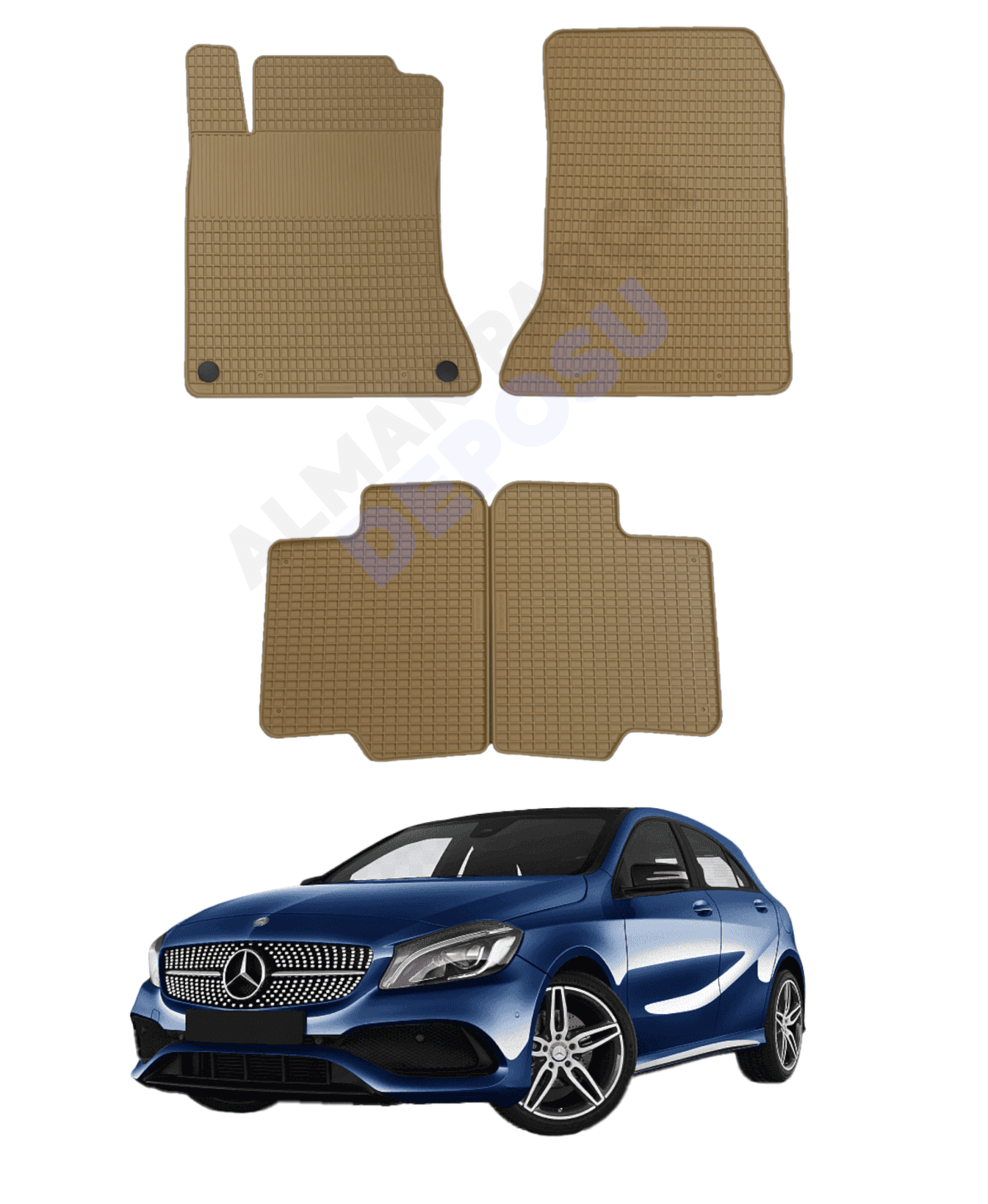 Mercedes A Serisi 2012-2017 W176 Lastik Paspas Bej Koku Yapmaz Orijinal Kesim Schönek