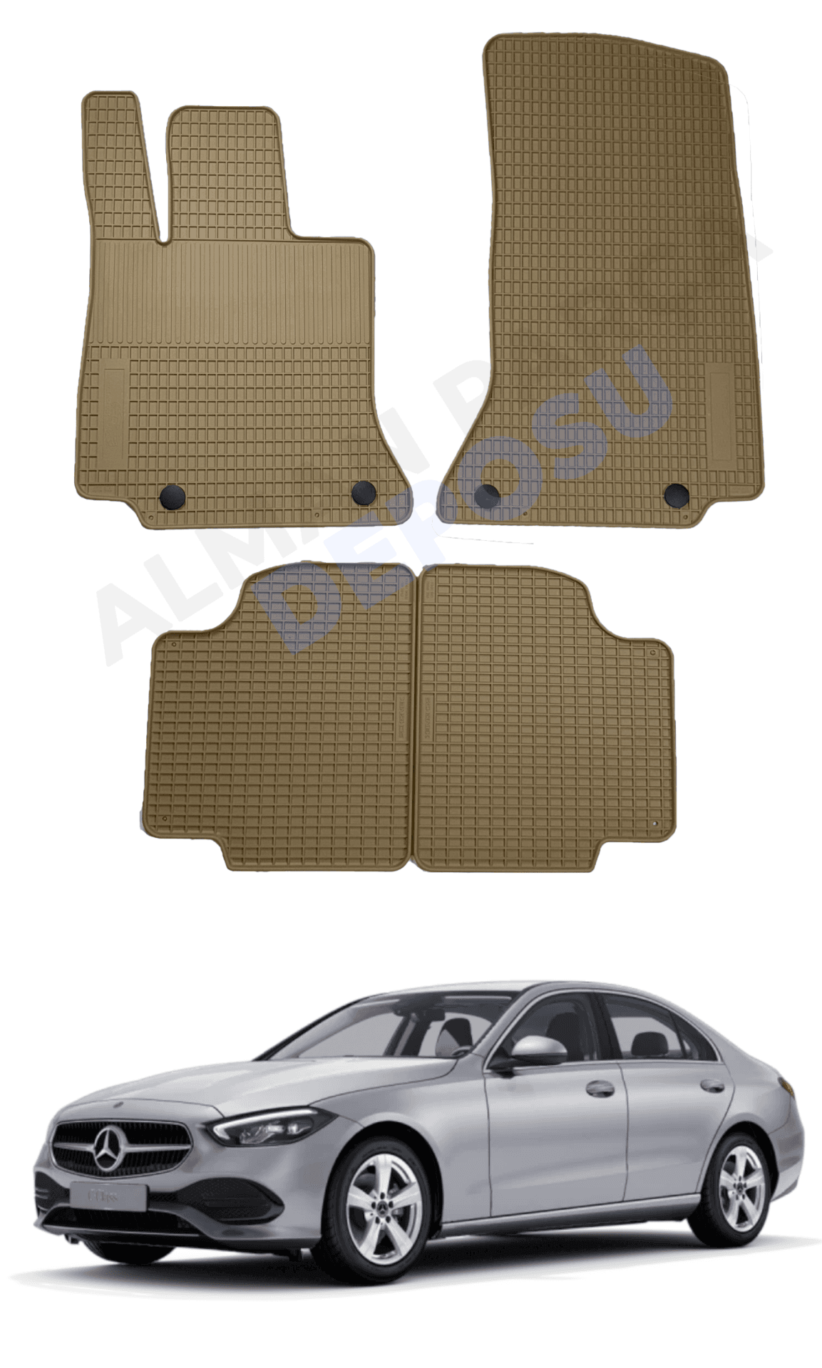 Mercedes C Serisi 2020- W206 Lastik Paspas Bej Koku Yapmaz Orijinal Kesim Schönek