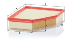 BMW 5 Serisi G31 520i Mild-Hybrid B48 JA1 Hava Filtresi | MANN C 28038