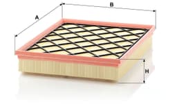 BMW X5 Serisi E70 3.0sd M57D30N2 M57 Hava Filtresi | MANN C 33001