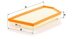 Mercedes S Serisi W223 S 350 d OM656 Hava Filtresi | MANN C45004