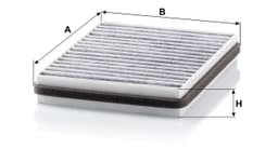 BMW 7 Serisi E65 730i N52 Polen Filtresi | MANN CUK 22014