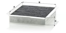 Mercedes M Serisi W163 1997-2005 ML 430 M113 Polen Filtresi | MANN CUK2338