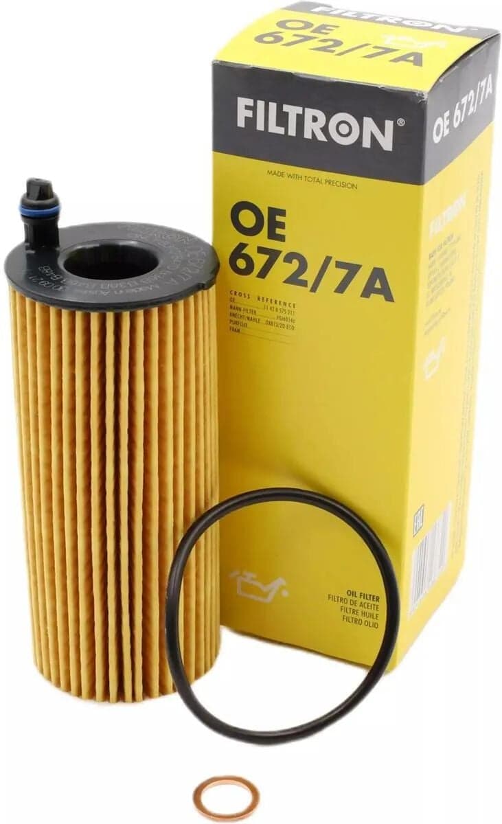 Bmw 1 Serisi 116d F20 B37 Yağ Filtresi | FILTRON OE672/7A