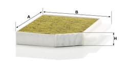 Mercedes C Serisi W206 C 220 d OM654 Polen Filtresi | MANN FP26023/1