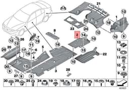 Bmw F30 F32 F34 F36 Arac Altı Kaplaması Yan Sağ | GKL 341902