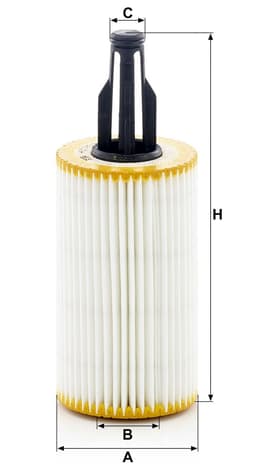 Mercedes GLK X204 GLK 350 CGI BlueEFFICIENCY M276 Yağ Filtresi | MANN HU7025Z