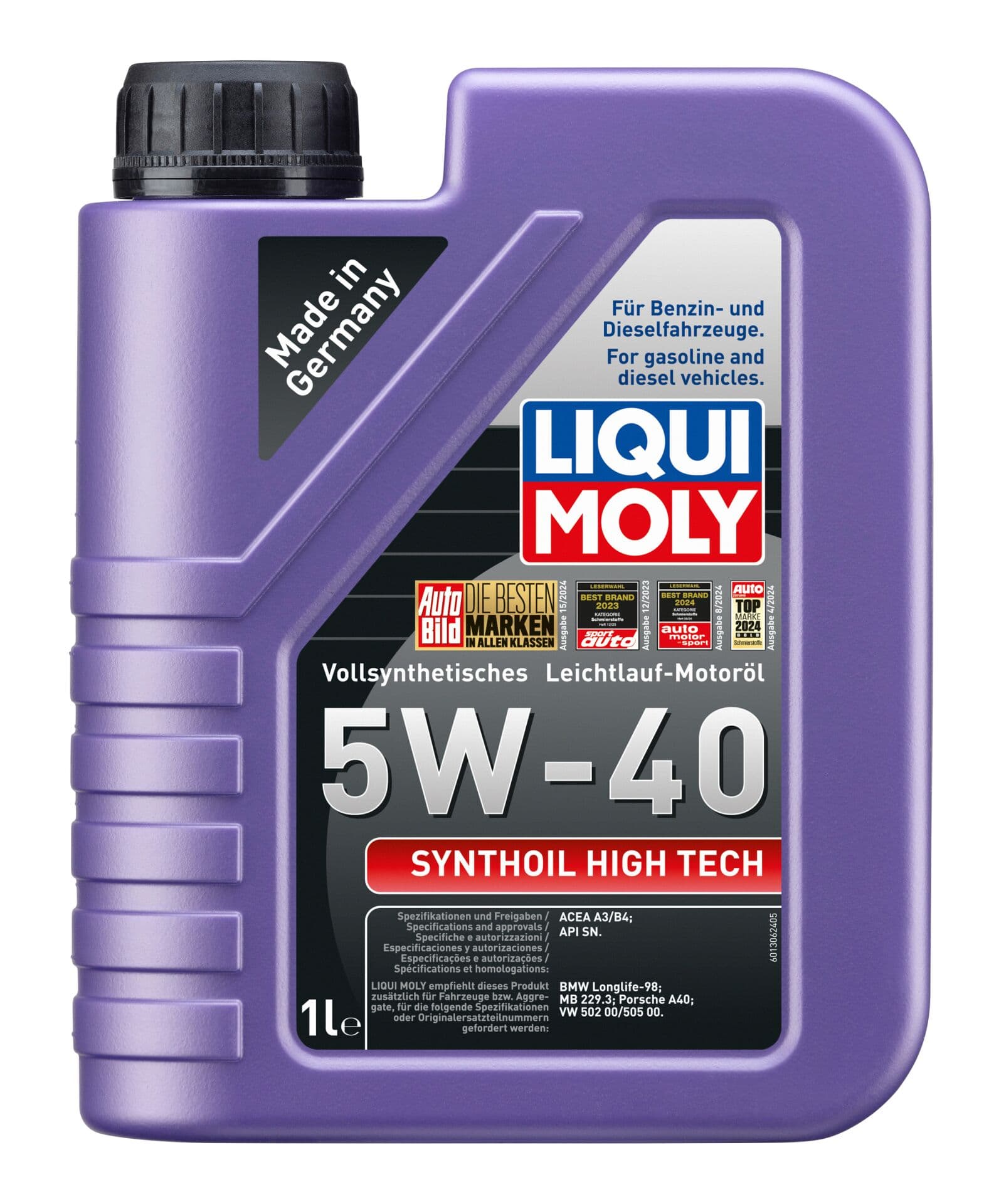 Liqui Moly Synthoil High Tech 5W40 Motor Yağı 1 Litre | LQM-1855