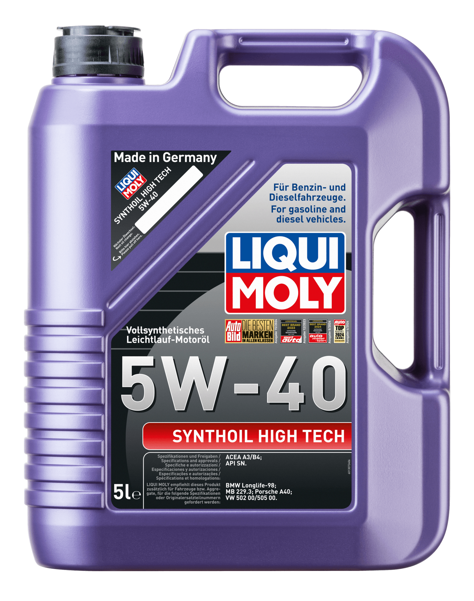Liqui Moly Synthoil High Tech 5W-40 Motor Yağı (5 Litre) | LQM-1856