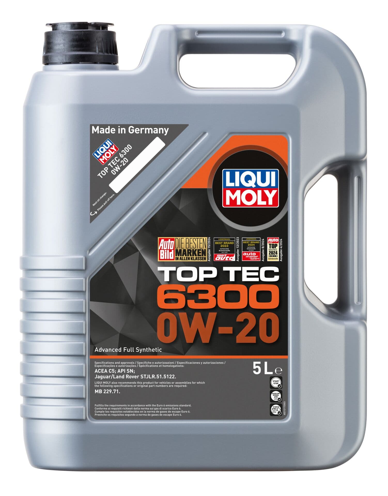 Liqui Moly Top Tec 6300 0W20 5 Litre | LQM-21217