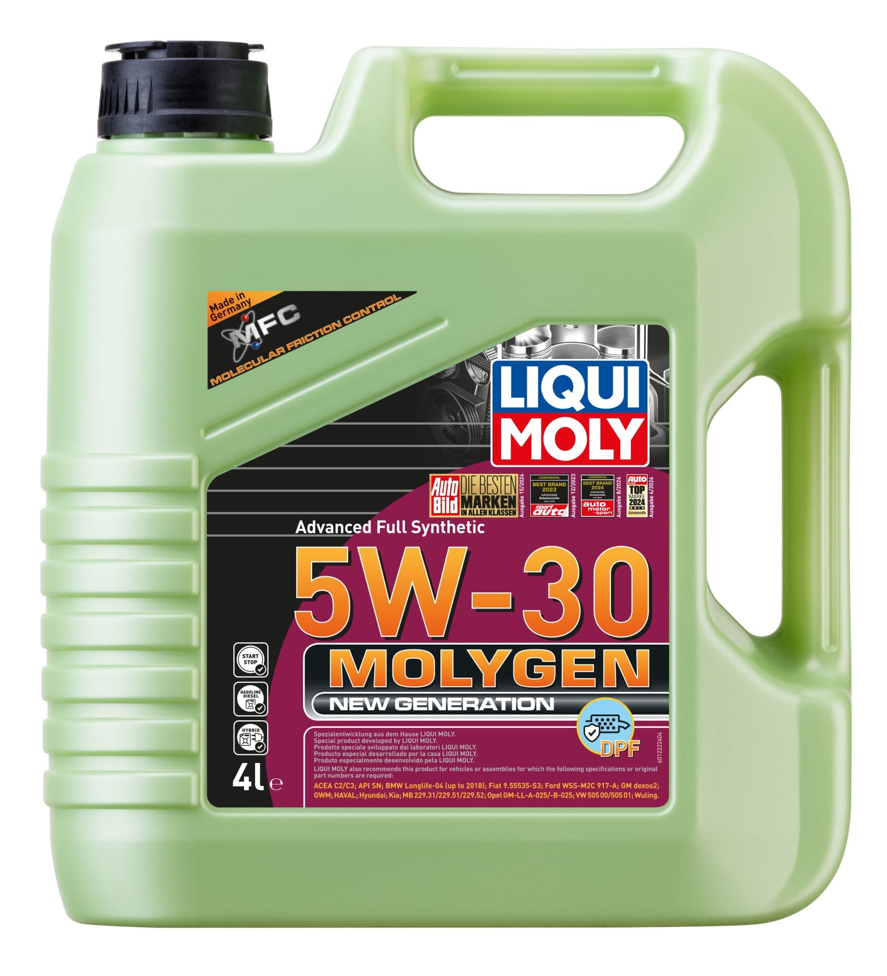 Liqui Moly Molygen New Generation DPF 5W30 4 Litre | LQM-21225