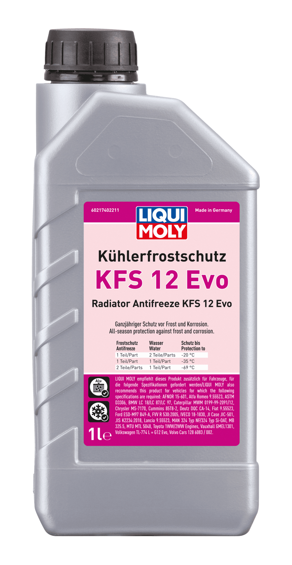 Liqui Moly Konsantre Antifriz KFS 12 Evo  (–69°C ) (1 Litre) | LQM-21740