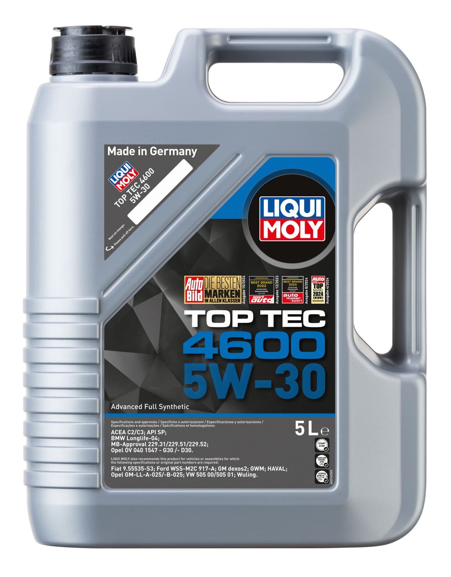 Liqui Moly Top Tec 4600 Dexos2 5W30 Motor Yağı 5 Litre | LQM-2316