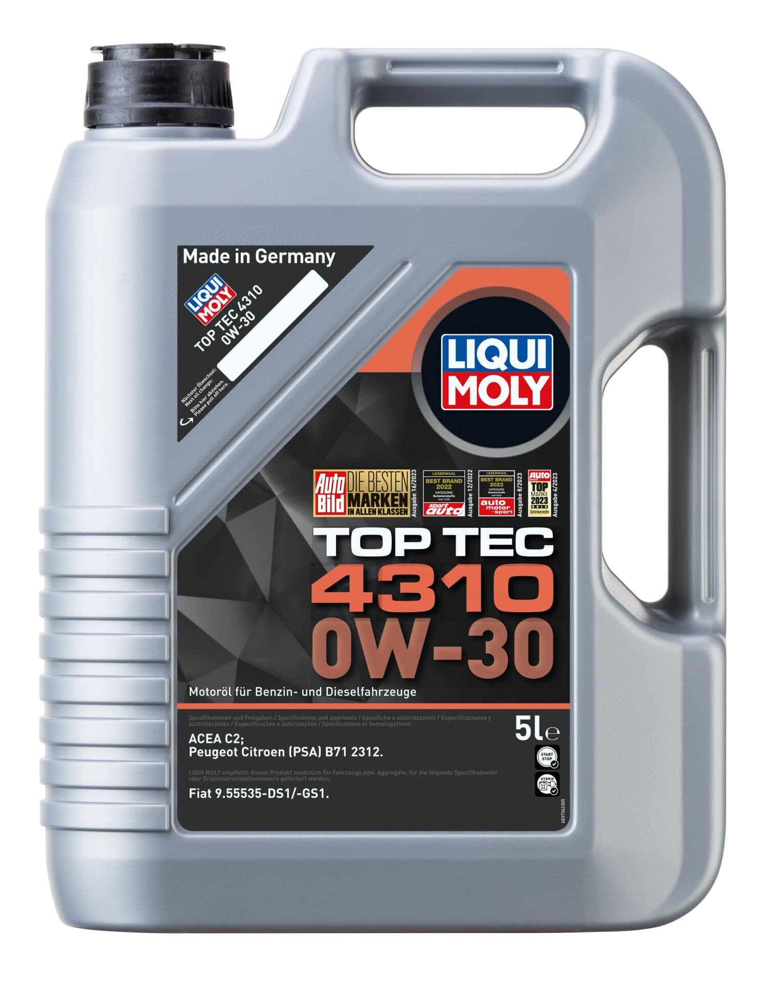 Liqui Moly Top Tec 4310 0W30 Motor Yağı 5 Litre | LQM-2362