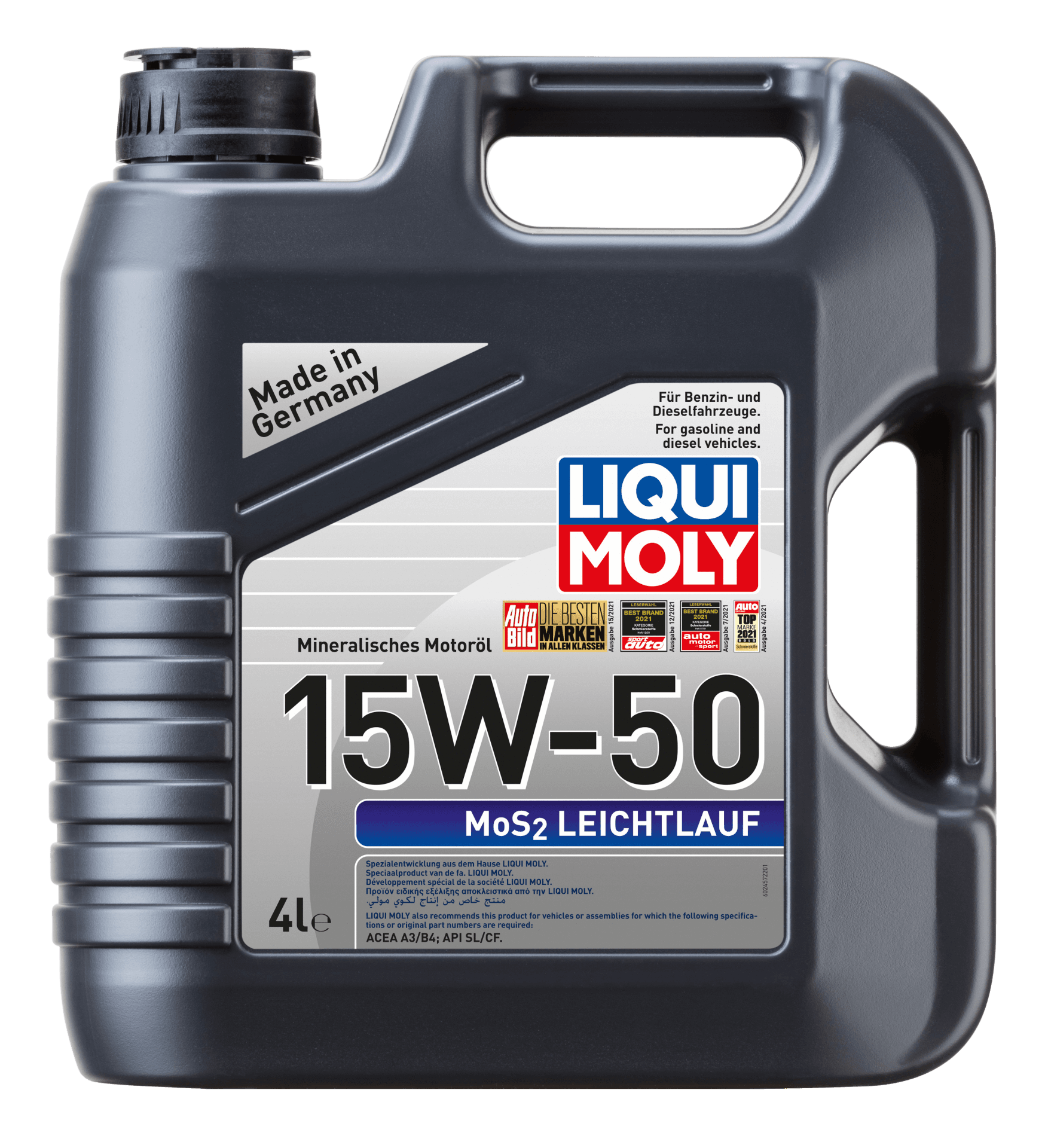 Liqui Moly Süper Düşük Sürtünmeli Mos2 15w50 Motor Yağı ( 4 Litre ) | LQM-2457
