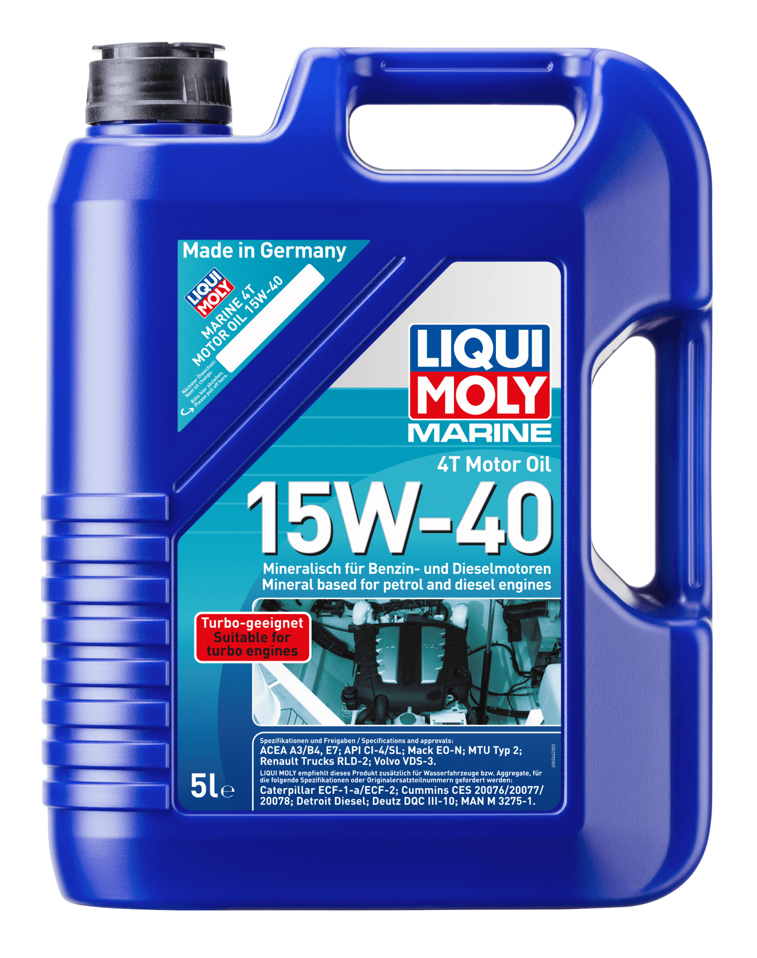 Liqui Moly Marine 4 Zamanlı 15W 40 Motor Yağı (5 Litre) | LQM-25016