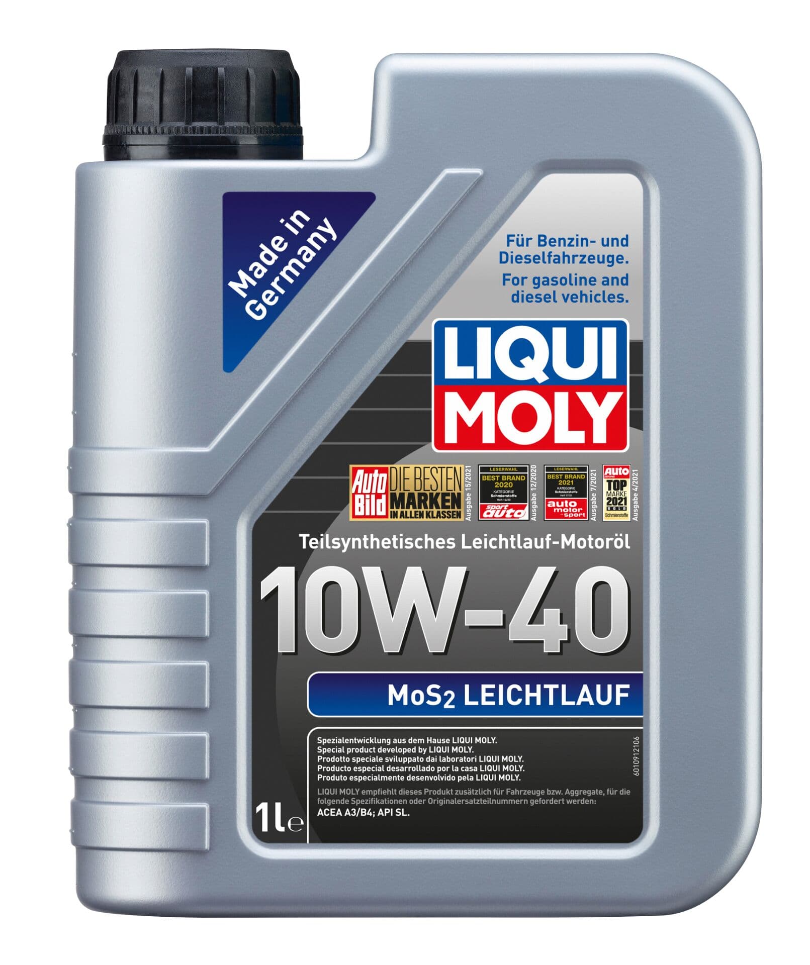 Liqui Moly Mos2 Leichtlauf 10W40 1 Litre | LQM-2626