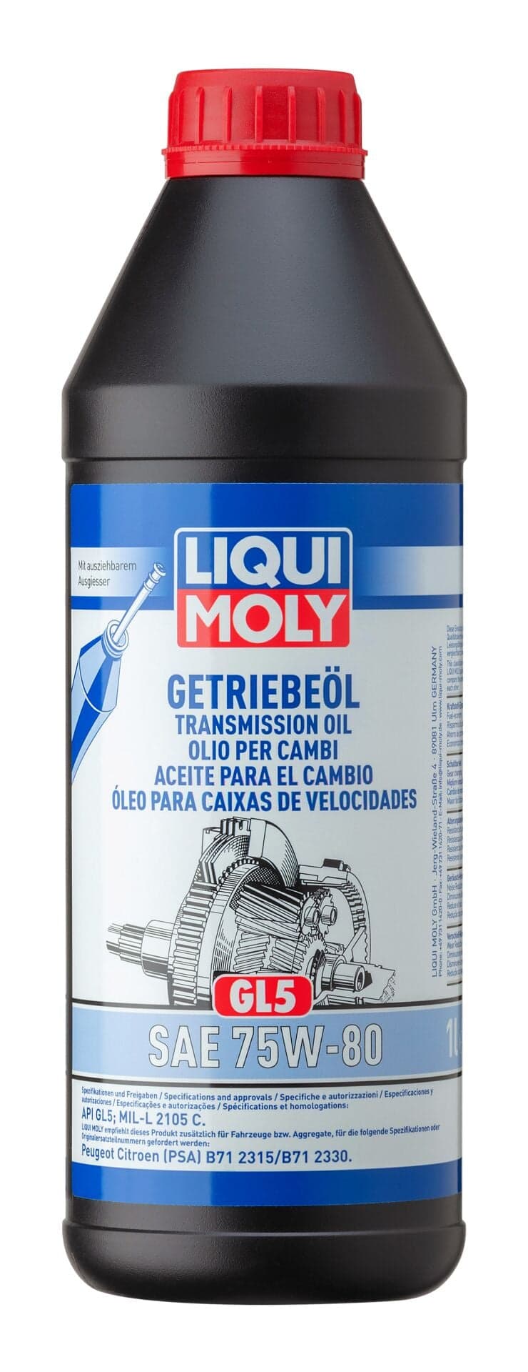 Liqui Moly GL5 75W80 Dişli Şanzıman Yağı 1 Litre | LQM-3658