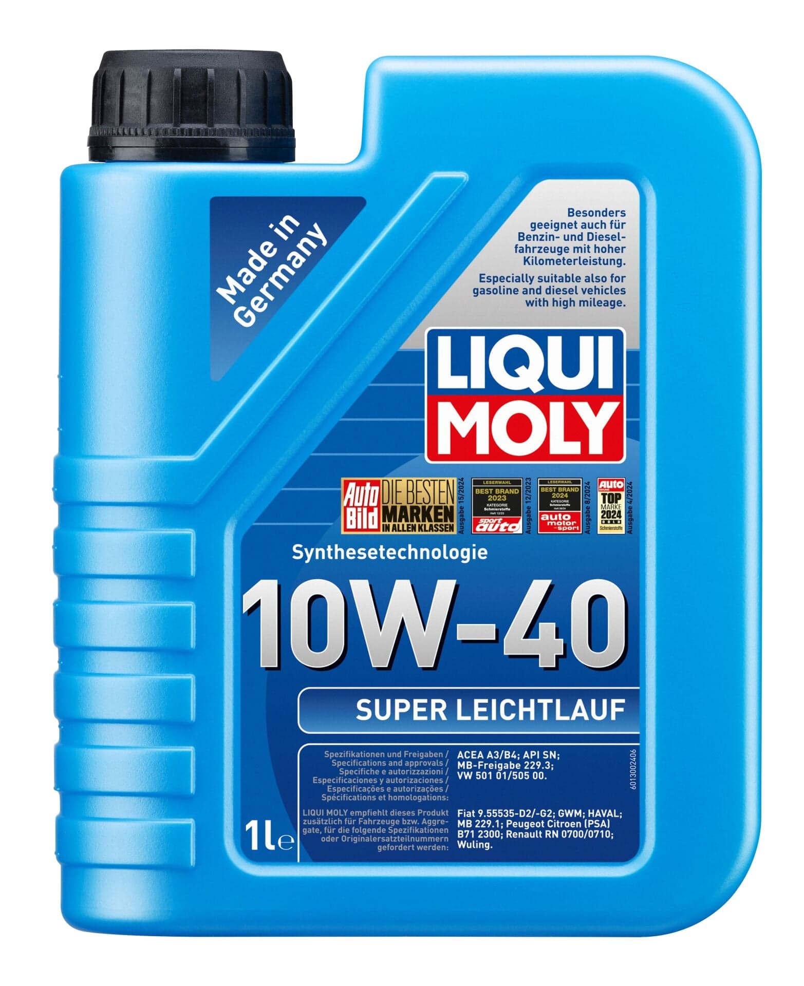 Liqui Moly 10W40 Sentetik Motor Yağı 1 Litre | LQM-9503