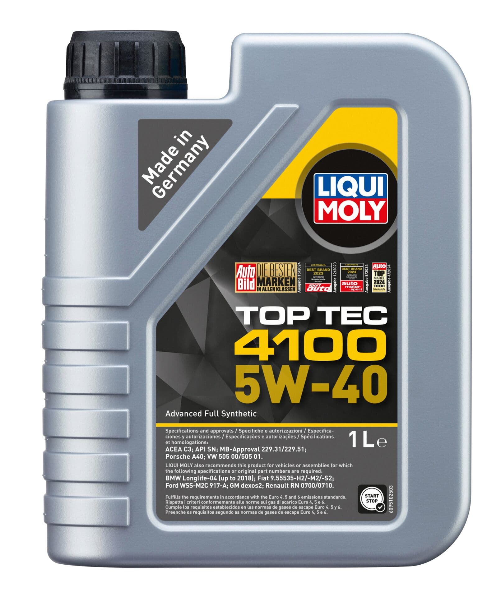 Liqui Moly Top Tec 4100 5W40 Motor Yağı 1 Litre | LQM-9510