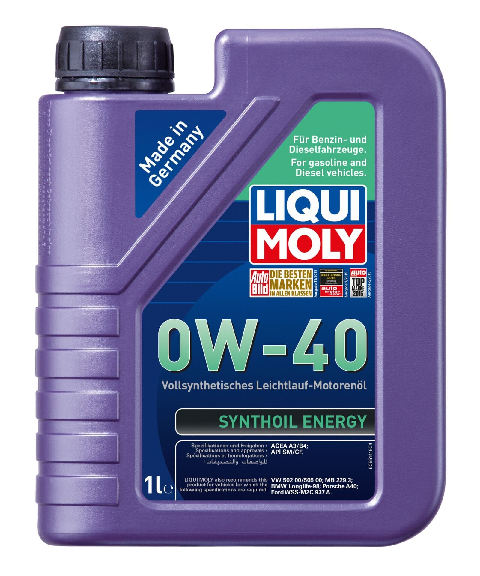 Liqui Moly Synthoil Energy 0W40 1 Litre | LQM-9514