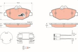 Mercedes E Serisi W211 E 200 CDI OM646 Ön Fren Balatası | TRW GDB1542