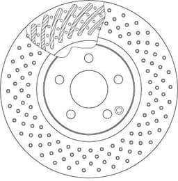 Mercedes E Serisi Coupe W207 E 350 CDI BlueEFFICIENCY OM642 Ön Fren Diski | TRW DF4862S