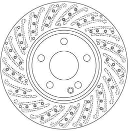 Mercedes GLA Serisi X156 GLA 200 M270 Ön Fren Diski | TRW DF6262S