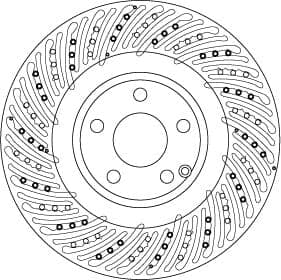 Mercedes E Serisi W212 E 350 CGI BlueEFFICIENCY M276 Ön Fren Diski | TRW DF6674S