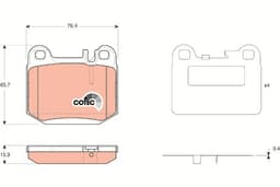 Mercedes M Serisi W163 ML 430 M113 Arka Fren Balatası | TRW GDB1457