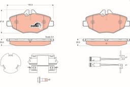 Mercedes E Serisi W211 E 320 BLUETEC M272 Ön Fren Balatası | TRW GDB1542