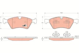 Mercedes E Serisi W211 E 280 CDI V6 OM642 Ön Fren Balatası | TRW GDB1642