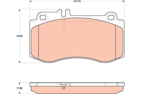 Mercedes E Serisi W212 E 350 CDI BlueEFFICIENCY OM642 Ön Fren Balatası | TRW GDB1822