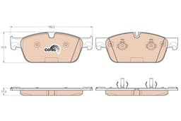 Mercedes GL / GLS X166 350 CDI BlueTEC, 350d OM642 Ön Fren Balatası | TRW GDB1970