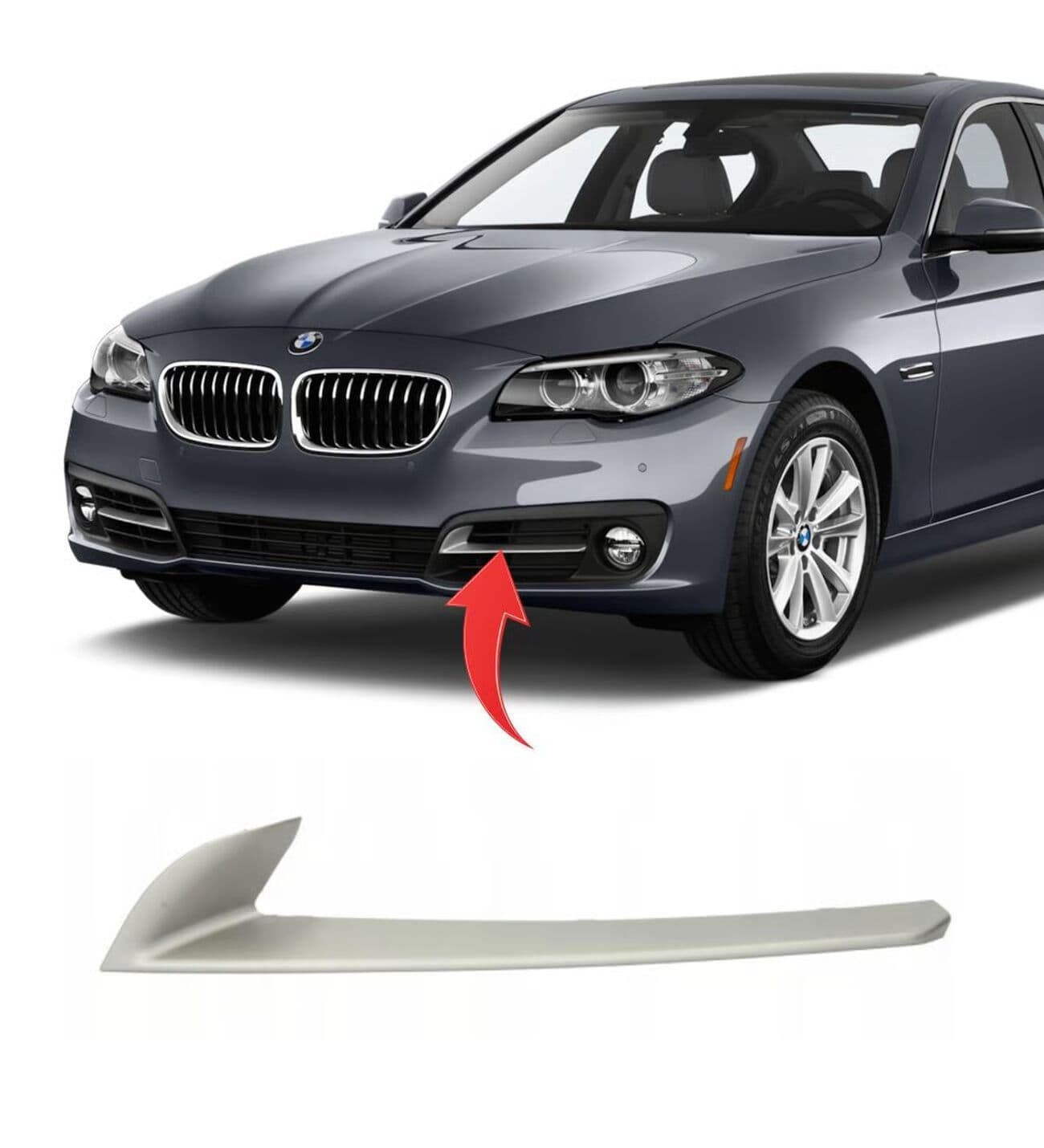 BMW 5 Serisi F10 Tampon Izgarası Ön 2014-16 Sol | ITHAL 51117331765