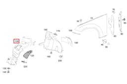 Mercedes E Serisi Coupe W207 Önün Önü Sol Çamurluk Davlumbazı | İTHAL A2076901830