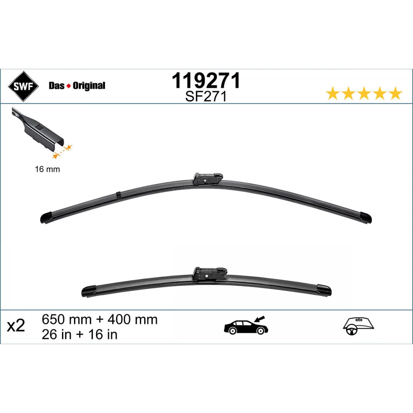 Bmw X1 F48 Ön Silecek Takımı (2016-2021) | SWF 119271