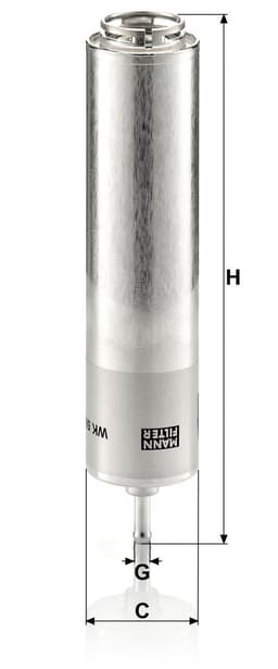 BMW 3 Serisi E90/E91 318 d N47 Yakıt Filtresi | MANN WK 5001