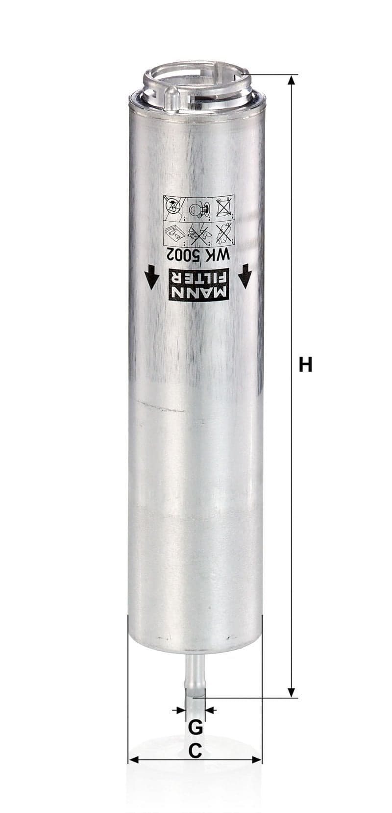 BMW X5 Serisi E70 3.0d M57D30N2 M57 Yakıt Filtresi | MANN WK 5002X