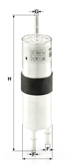 BMW 5 Serisi F10 550i N63 Yakıt Filtresi | MANN WK 515