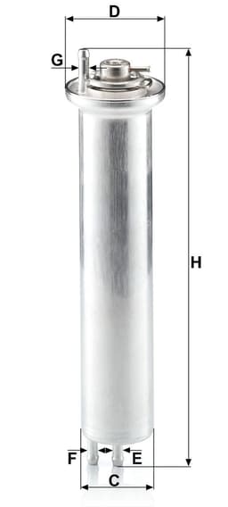 BMW 5 Serisi E39 520i M52 M54 Yakıt Filtresi | MANN WK 532